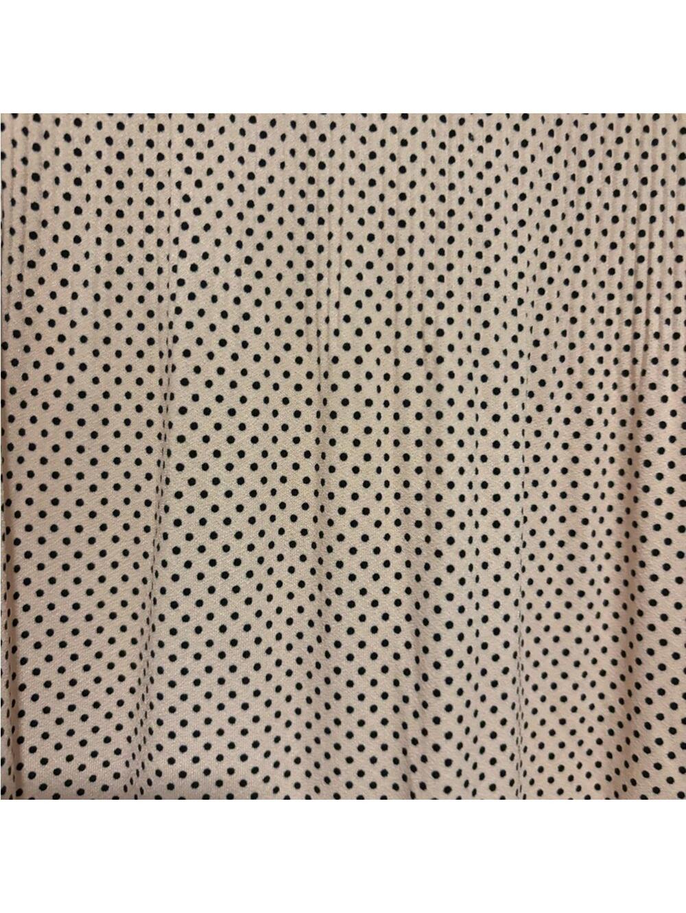 Adrianna Papell Beige Polka Dot Ruffle Sleeve Blouse - Picture 4 of 6
